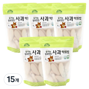 오가닉스토리 유기농 쌀로 만든 사과 유아 떡튀밥 30g, 15개