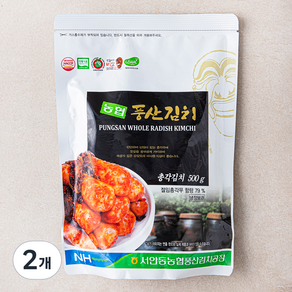 풍산김치 농협 총각김치, 500g, 2개