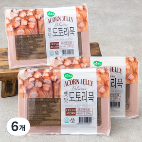 맑은물에 옛맛 도토리묵, 300g, 6개