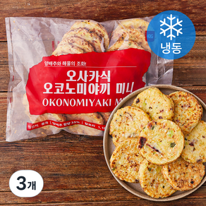 지엔씨푸드 오사카식 오코노미야끼 미니 20입 (냉동), 800g, 3개