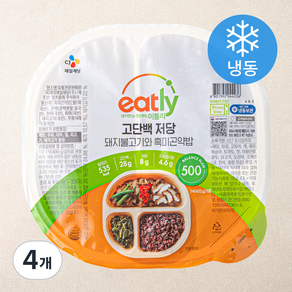 밸런스플랜 고단백 저당 돼지불고기와 흑미곤약밥 (냉동), 400g, 4개