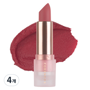 포렌코즈 올라이트 무드 쉬폰 립스틱, 4개, 3.8g, L04 로즈레