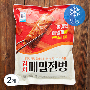 대림선 김치 메밀전병 (냉동), 750g, 2개