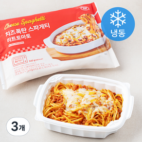 페이보잇 치즈폭탄 스파게티 미트토마토 (냉동), 340g, 3개