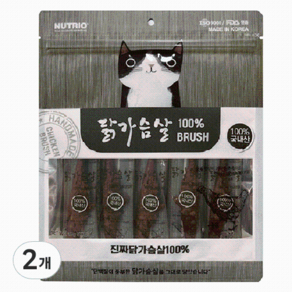 뉴트리오 고양이 순살 가슴살 브러쉬 5p, 2개, 35g, 닭고기맛