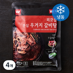 외갓집 진심 우거지 갈비탕 (냉동), 650g, 4개