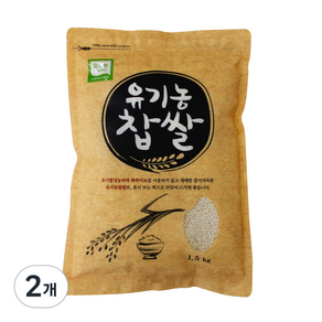 광복농산 유기농 찹쌀, 1.5kg, 2개