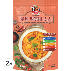 떡불킹 로제 떡볶이 소스 더순한맛, 2개, 1kg