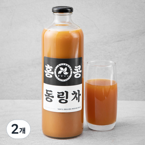 틸리셔스 홍콩 동링차 아이스티, 1L, 2개