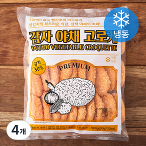 지엔씨푸드 감자 야채 고로케 (냉동), 900g, 4개