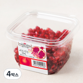 프레쉬팜 바로먹는 알알이 석류, 220g, 4박스