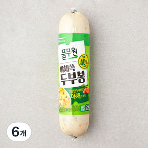 풀무원 야채쏙 두부봉, 180g, 6개