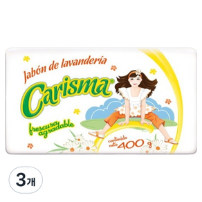 라코로나 카리스마 강력 찌든때 빨래 세탁비누, 400g, 3개