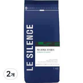 르시랑스 프리미엄 블렌드 에스프레소 원두 커피, 홀빈(분쇄안함), 1kg, 2개