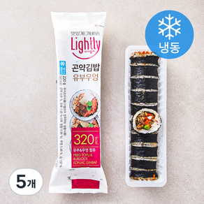 라이틀리 유부우엉 곤약김밥 (냉동), 220g, 5개