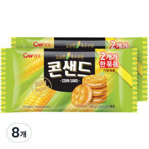 청우식품 콘샌드, 180g, 8개