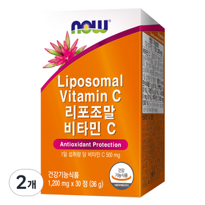 나우푸드 리포조말 비타민C 30p, 36g, 2개