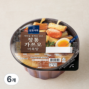 삼호어묵 CJ 정통 가쓰오 어묵탕, 360g, 6개