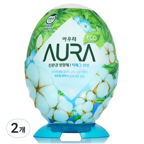 AURA 빅에그 실내용 방향제 린넨, 2개, 440ml