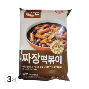 떡볶이의신 동원 짜장 떡볶이, 358g, 3개