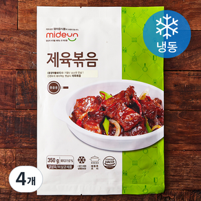 미드운 제육볶음 (냉동), 350g, 4개