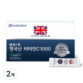 헬스웰 영국산 비타민C 1000, 100g, 2개