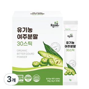 토종마을 유기농 여주 분말 30p, 90g, 3개