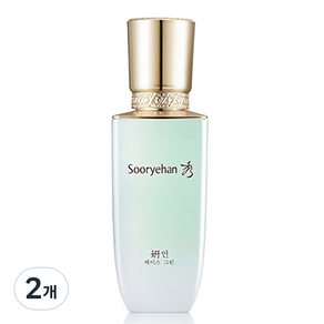 수려한 연 메이크업 베이스 35ml, 그린, 2개