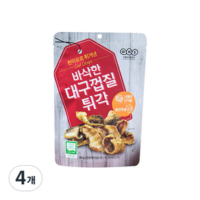 오희숙 전통부각 바삭한 대구껍질 튀각, 4개, 30g