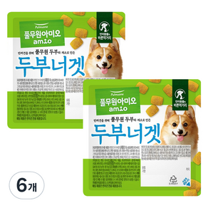 아미오 강아지 자연담은 간식 두부너겟, 80g, 6개, 두부맛