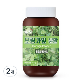 건강스토리 모링가잎 분말, 2개, 200g