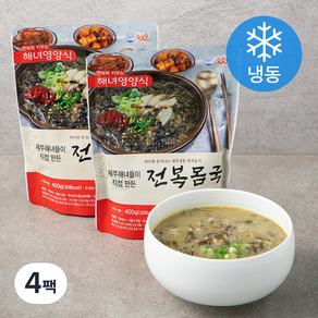 제주 해녀들이 직접 만든 전복몸국 (냉동), 400g, 4팩