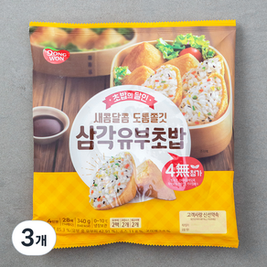 동원에프앤비 삼각유부초밥 4인분, 340g, 3개