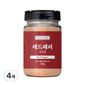 신선약초 레드페퍼 시즈닝, 4개, 140g