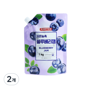 래미푸드 저온농축 블루베리잼, 1kg, 2개