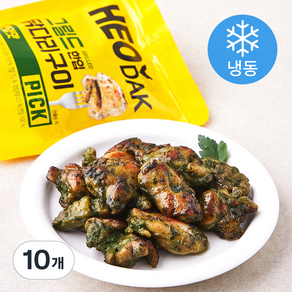 허닭 PICK 그릴드 한입 닭다리구이 깻잎맛 (냉동), 100g, 10개