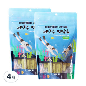 하리 저탄수 덴탈츄 후코플러스 150g, 해조류, 4개