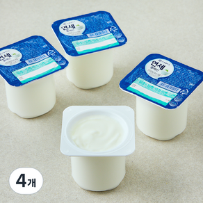 연세유업 연세 요거트 플레인, 80g, 4개입, 4개