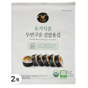 [만전김] 유기식품 구운 김밥김 22g(10매), 22g, 2개