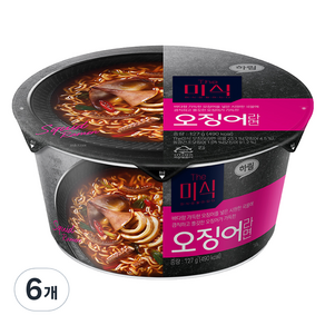 더미식 오징어 컵라면 127g, 6개