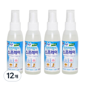 리빙굿 옷 정전기 방지 탈취 스프레이 본품, 60ml, 12개, 허브향