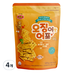 머거본 오징어맛 어포, 120g, 4개