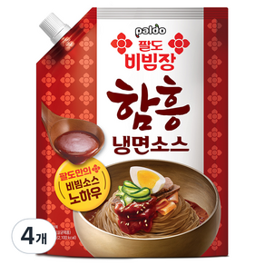 팔도 비빔장 함흥 냉면소스, 1kg, 4개