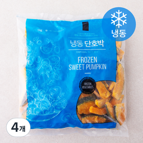 냉동식품 단호박 슬라이스 (냉동), 1kg, 4개