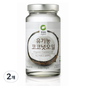 청정원 유기농 코코넛오일, 545ml, 2개