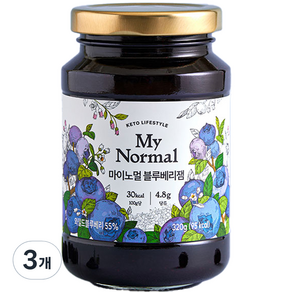 마이노멀 블루베리잼, 320g, 3개