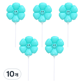 피앤비유니티 데이지 스틱풍선 일체형, 03 블루, 10개