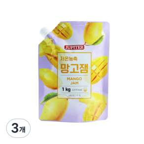 쥬피터 망고 리플잼, 1kg, 3개