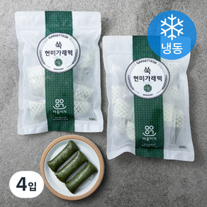 착한마을마음이가 쑥현미가래떡 (냉동), 500g, 4입