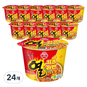 오뚜기 열치즈라면 용기 100g, 24개